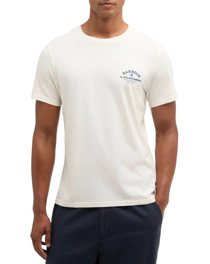 Barbour Mens Cranmer Logo Short Sleeve T-Shirt - Image 2