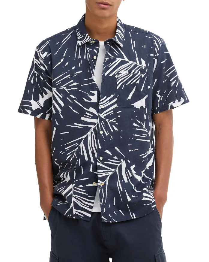 Barbour Mens Edenwood Printed Short Sleeve Shirt - Image 2