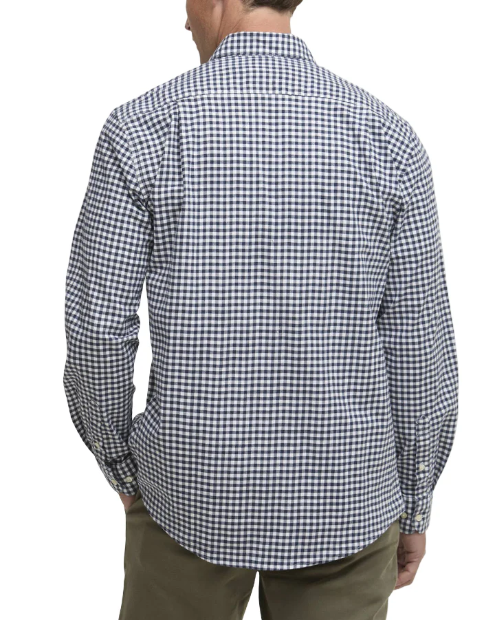 Barbour Mens Gingham Aukside Regular Fit Long Sleeve Shirt - Image 3