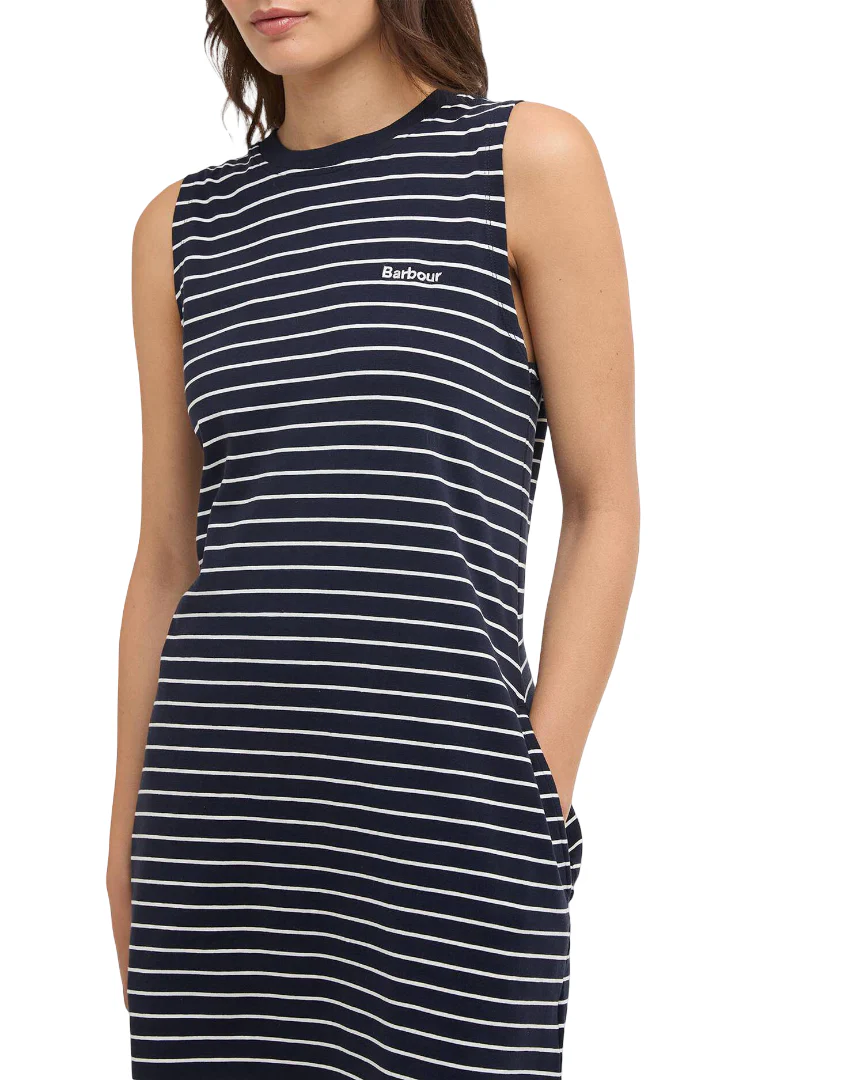 Barbour Womens Hartland Striped Mini Dress - Image 5