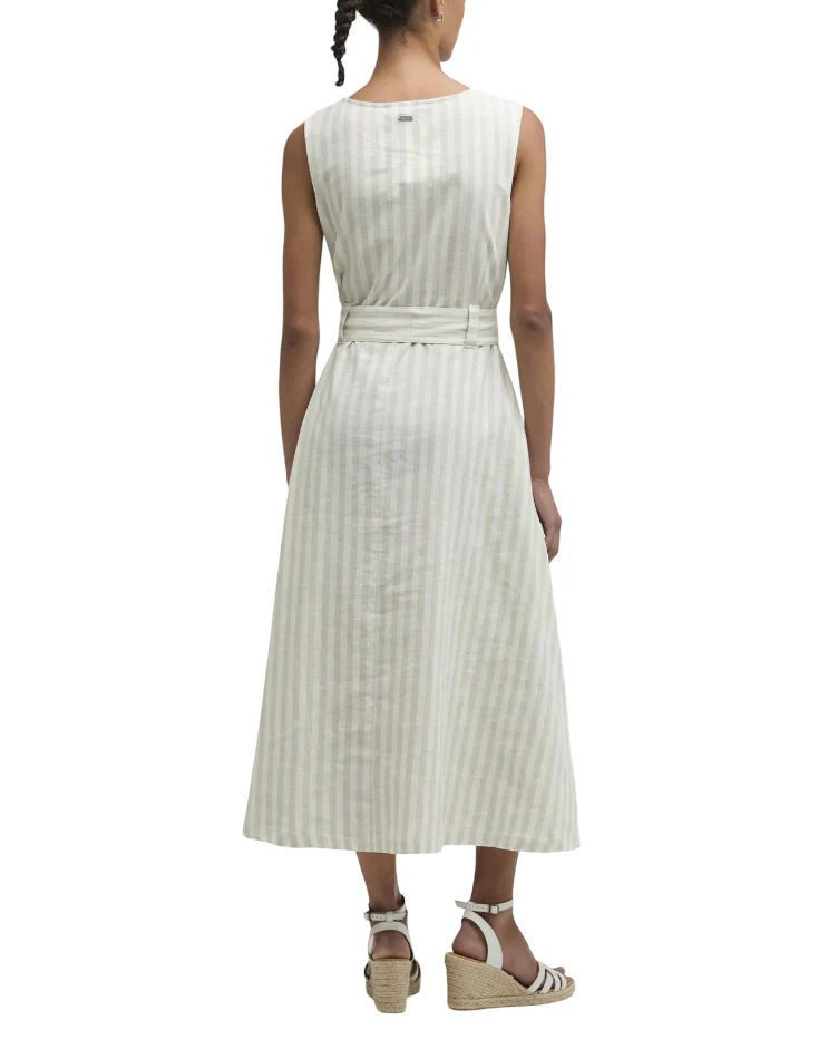 Barbour Womens Inez Striped Midi Dress - Image 3