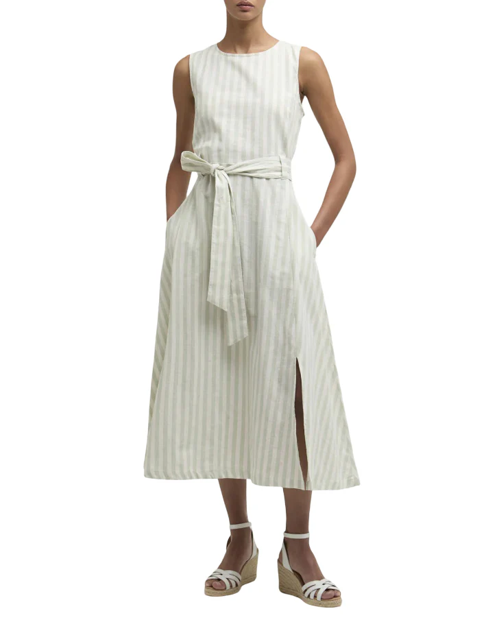Barbour Womens Inez Striped Midi Dress - Image 4