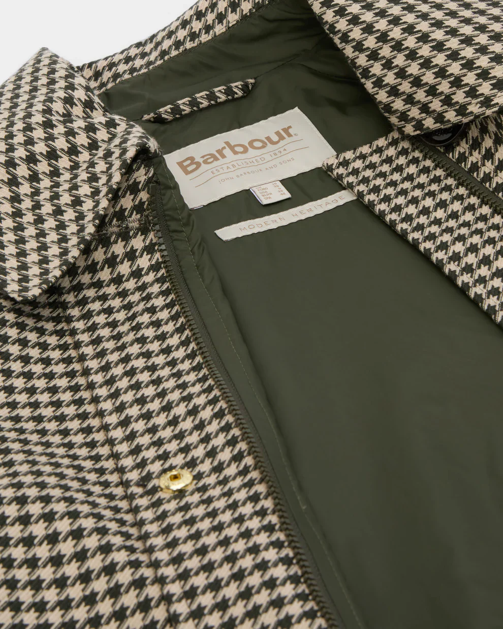Barbour Womens Kennedy Check Showerproof Jacket - Image 3
