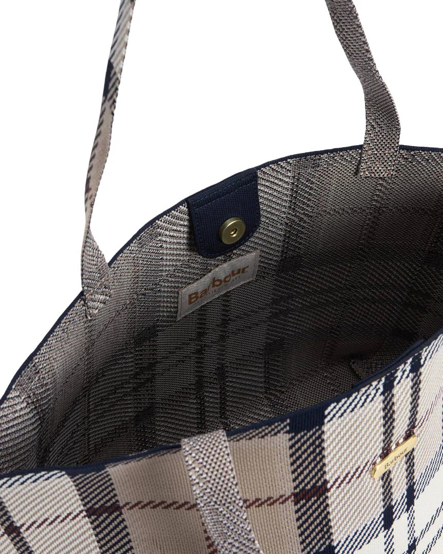 Barbour Layla Tartan Large Tote Handbag - Image 8