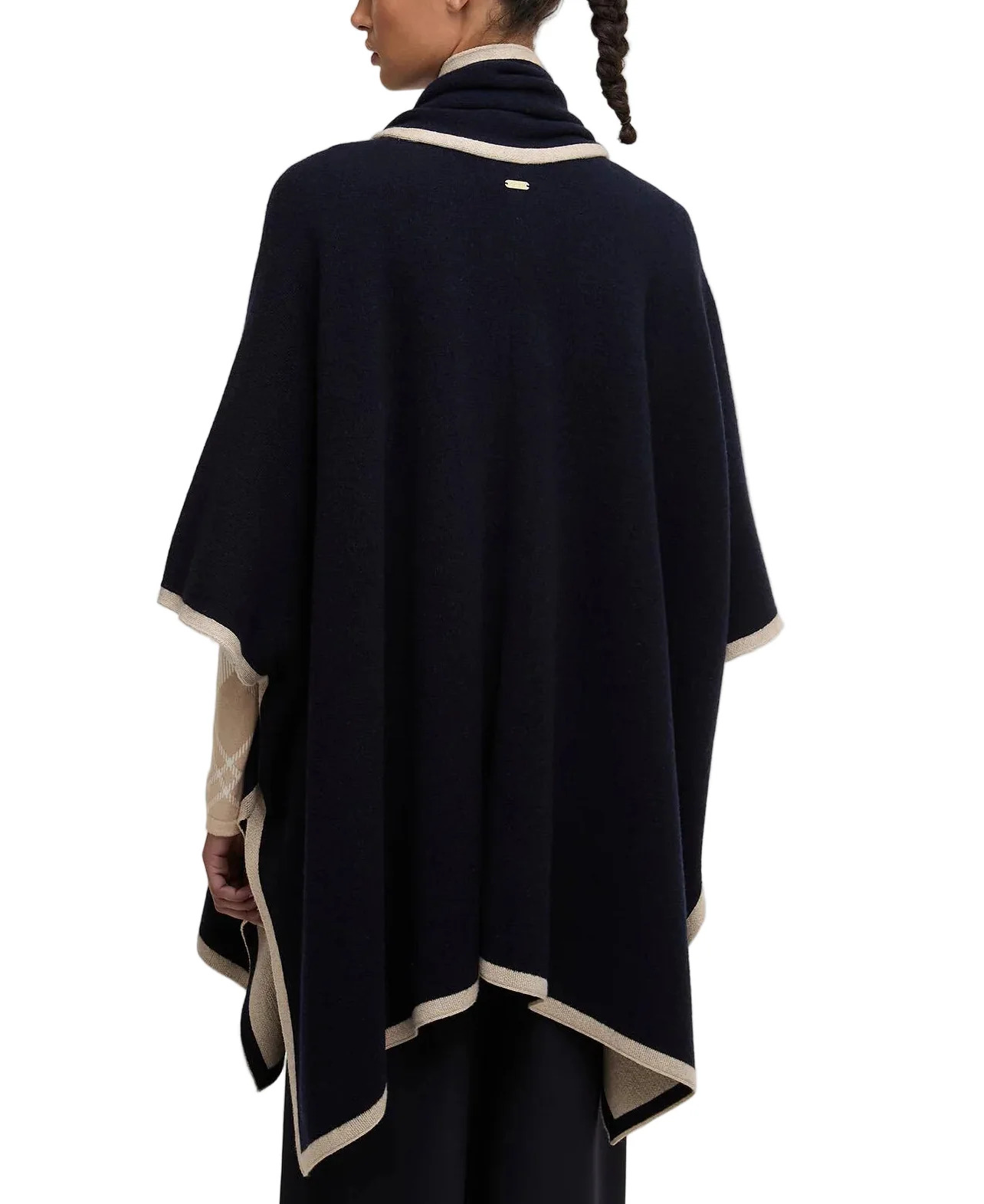 Barbour Womens River Knitted Cape - Image 3