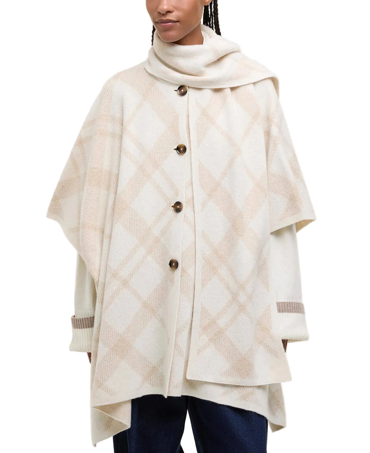 Barbour Womens Vienna Knitted Cape - Image 2
