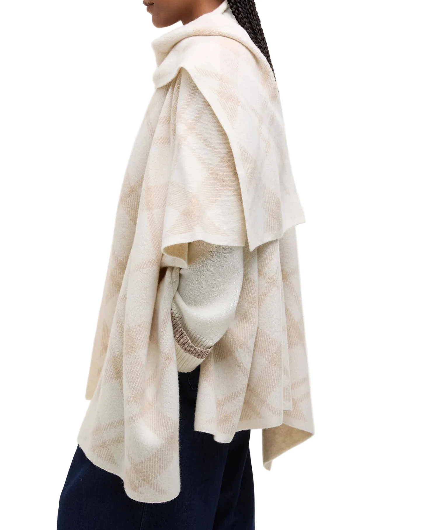 Barbour Womens Vienna Knitted Cape - Image 4