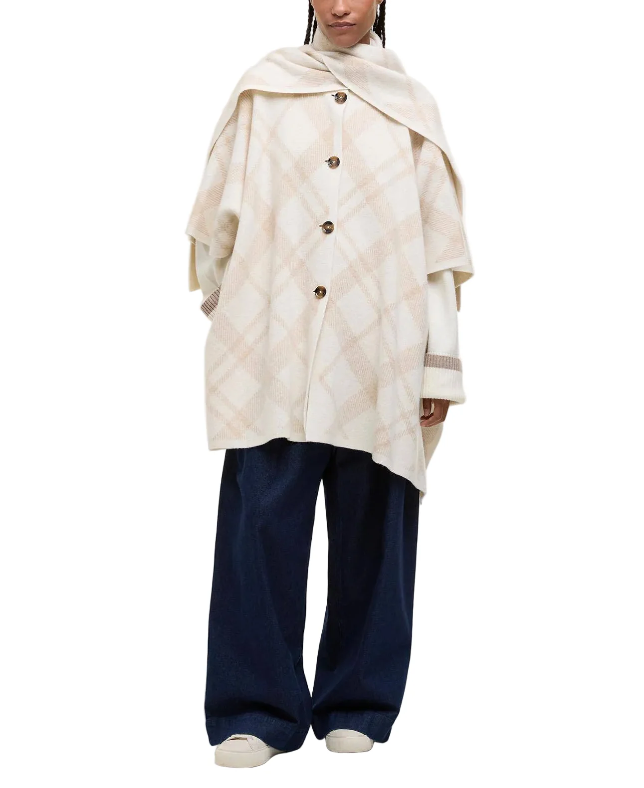 Barbour Womens Vienna Knitted Cape - Image 5