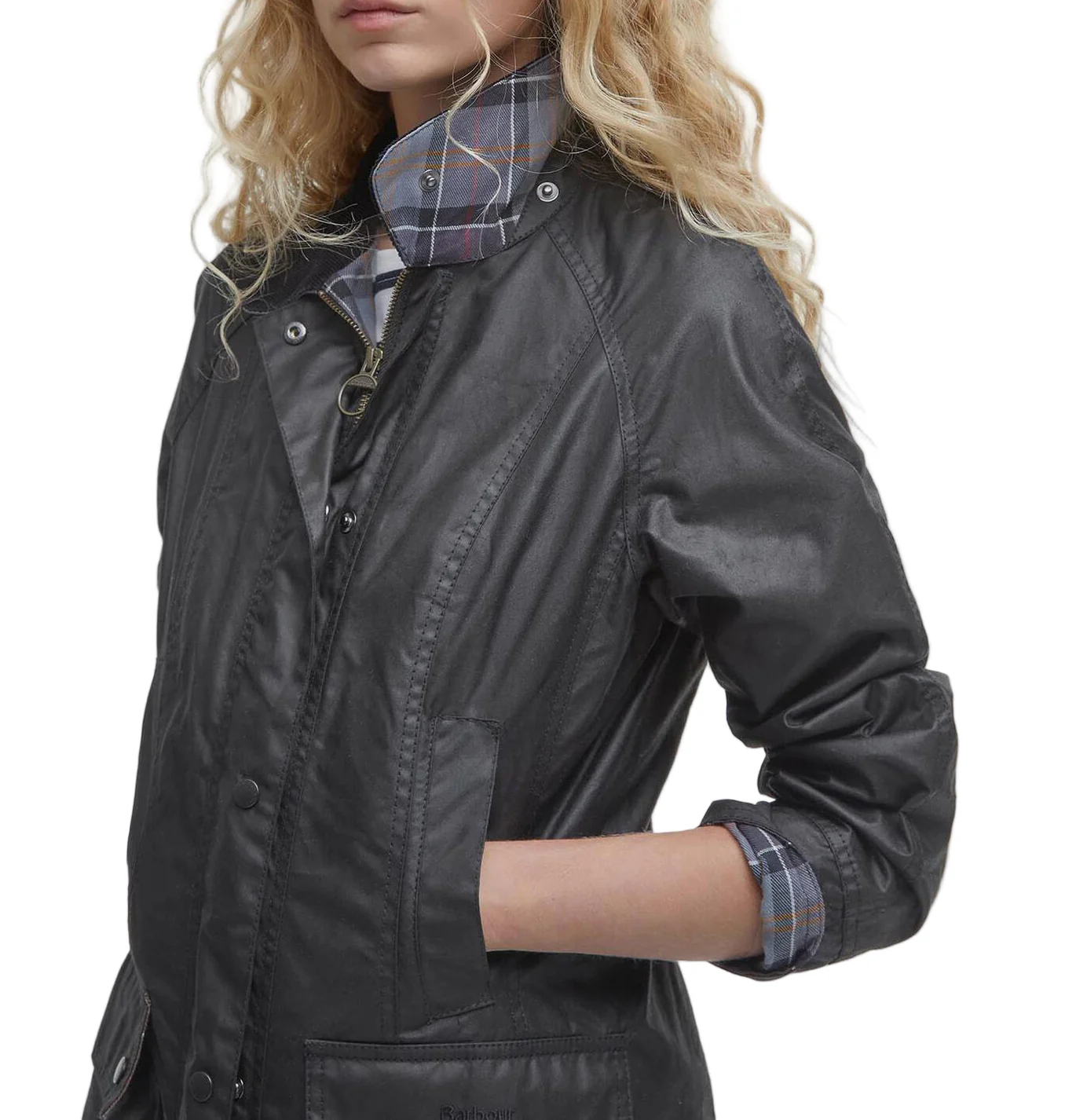 Barbour Womens Beadnell Waxed Jacket - Image 4