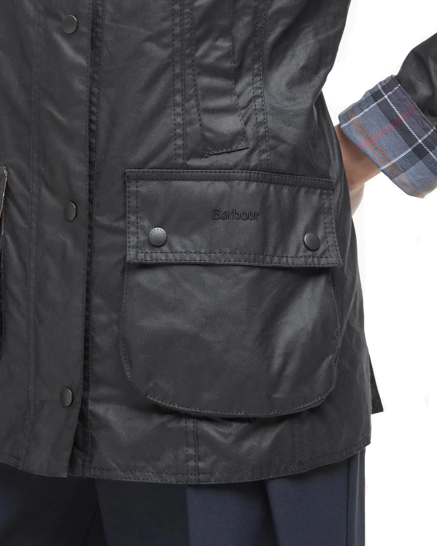 Barbour Womens Beadnell Waxed Jacket - Image 6