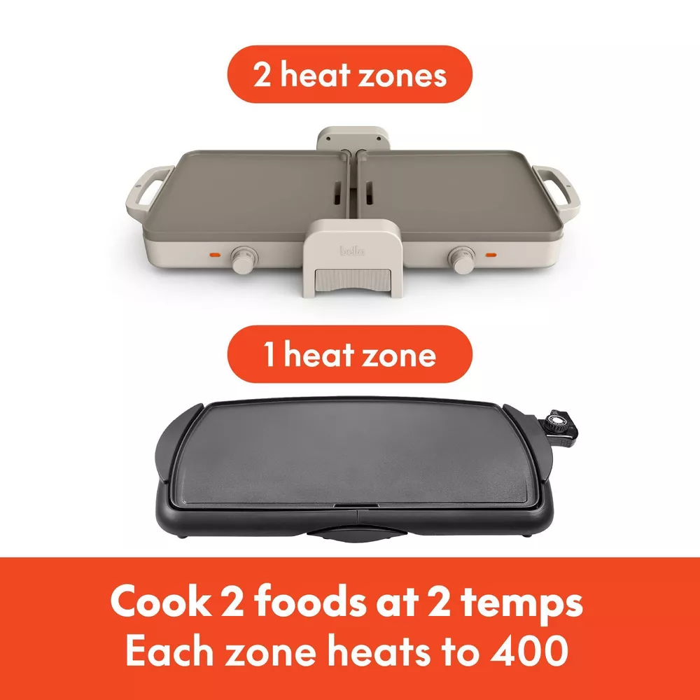 bella Fold & Store Dual Temp Griddle - Image 5