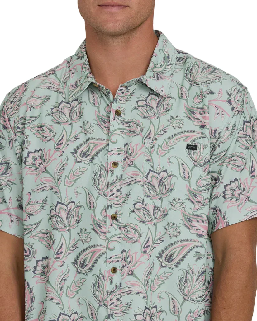 Billabong Mens Sundays Lounge Short Sleeve Woven Shirt - Image 3