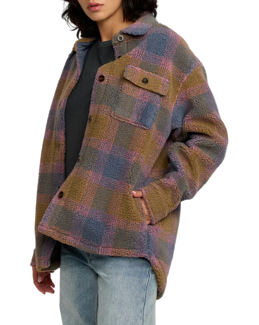 RVCA Womens Birdie II Sherpa Jacket - Image 3