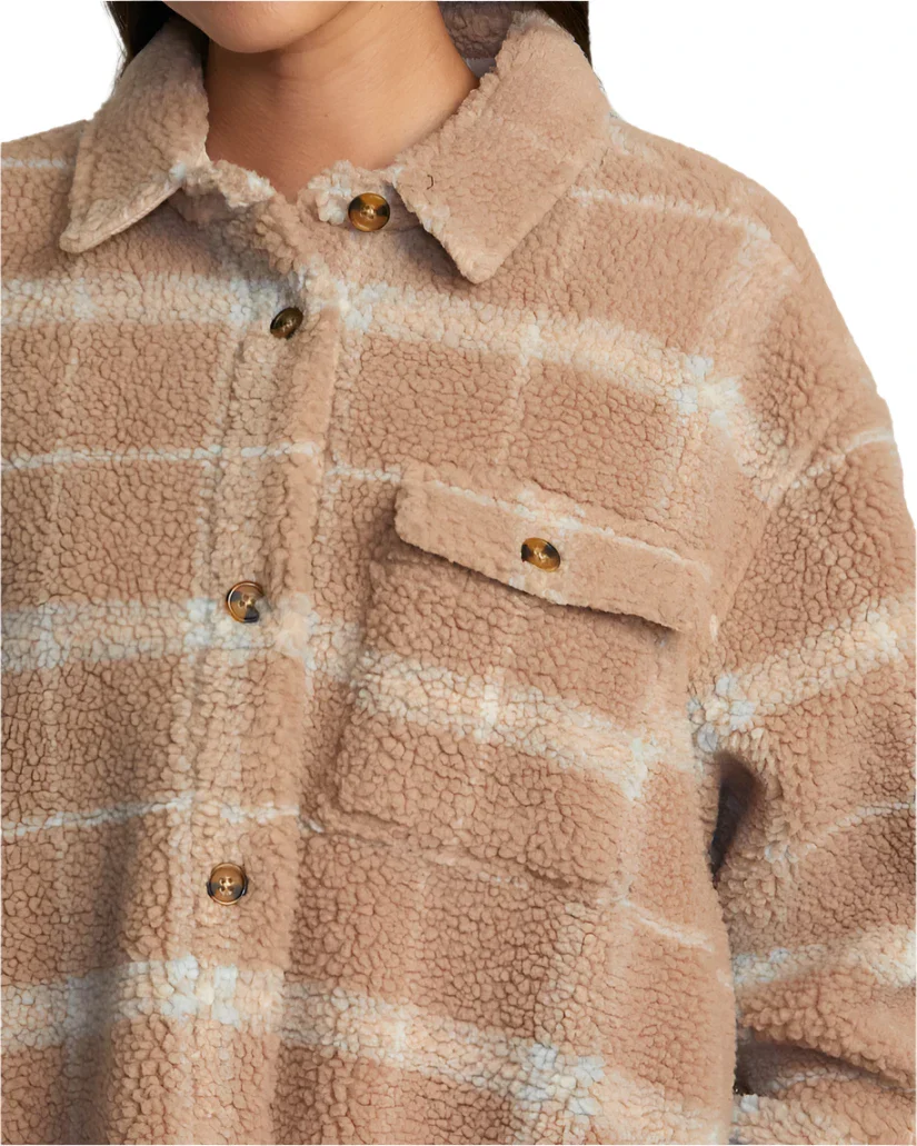 RVCA Womens Birdie Shacket Flannel Jacket - Image 3