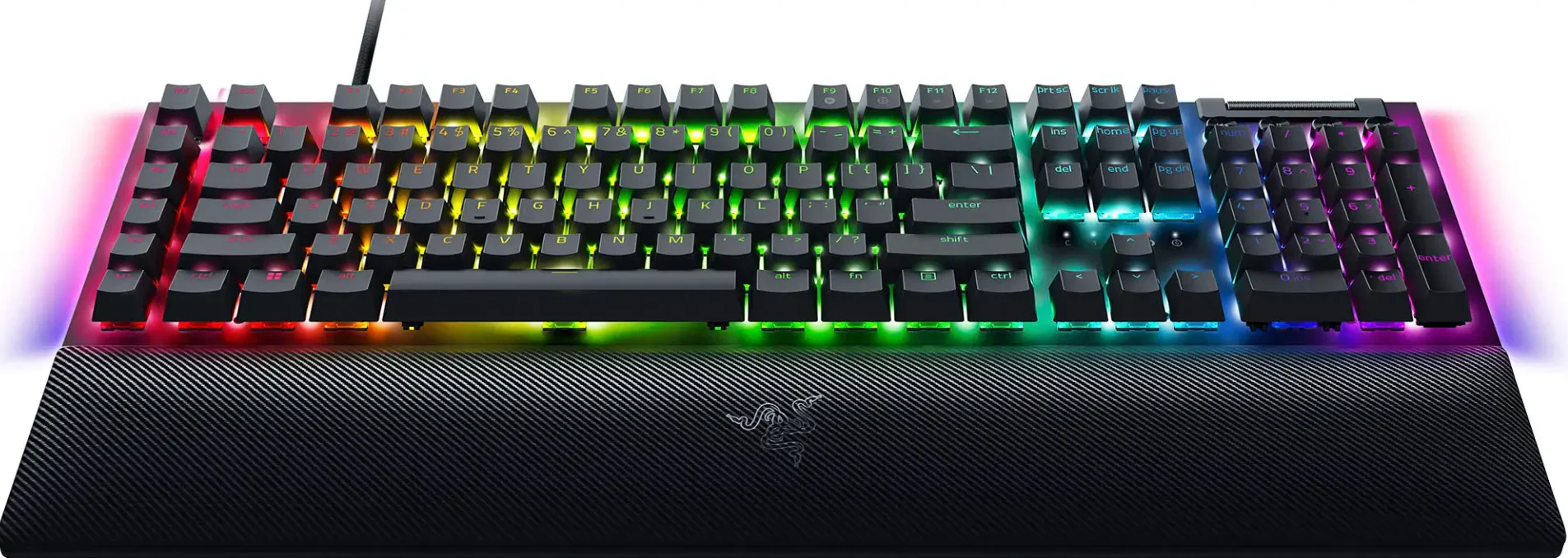 Razer BlackWidow V4 Full Size Wired Mechanical Green Switch Gaming Keyboard with Chroma RGB - Image 3