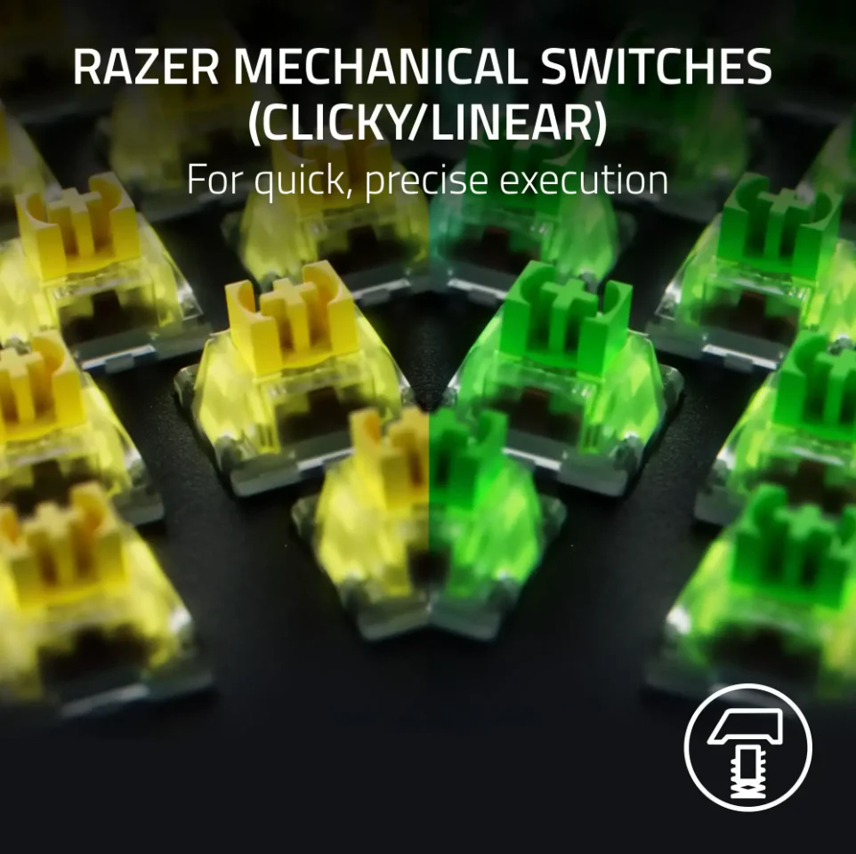 Razer BlackWidow V4 Full Size Wired Mechanical Green Switch Gaming Keyboard with Chroma RGB - Image 7