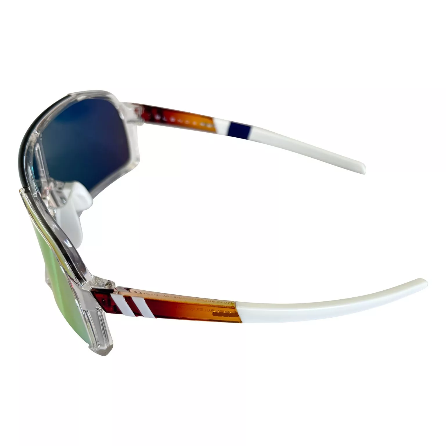 Blenders Eyewear Expose Future Ruler Polarized Sunglasses - Clear Rainbow Red - Image 3