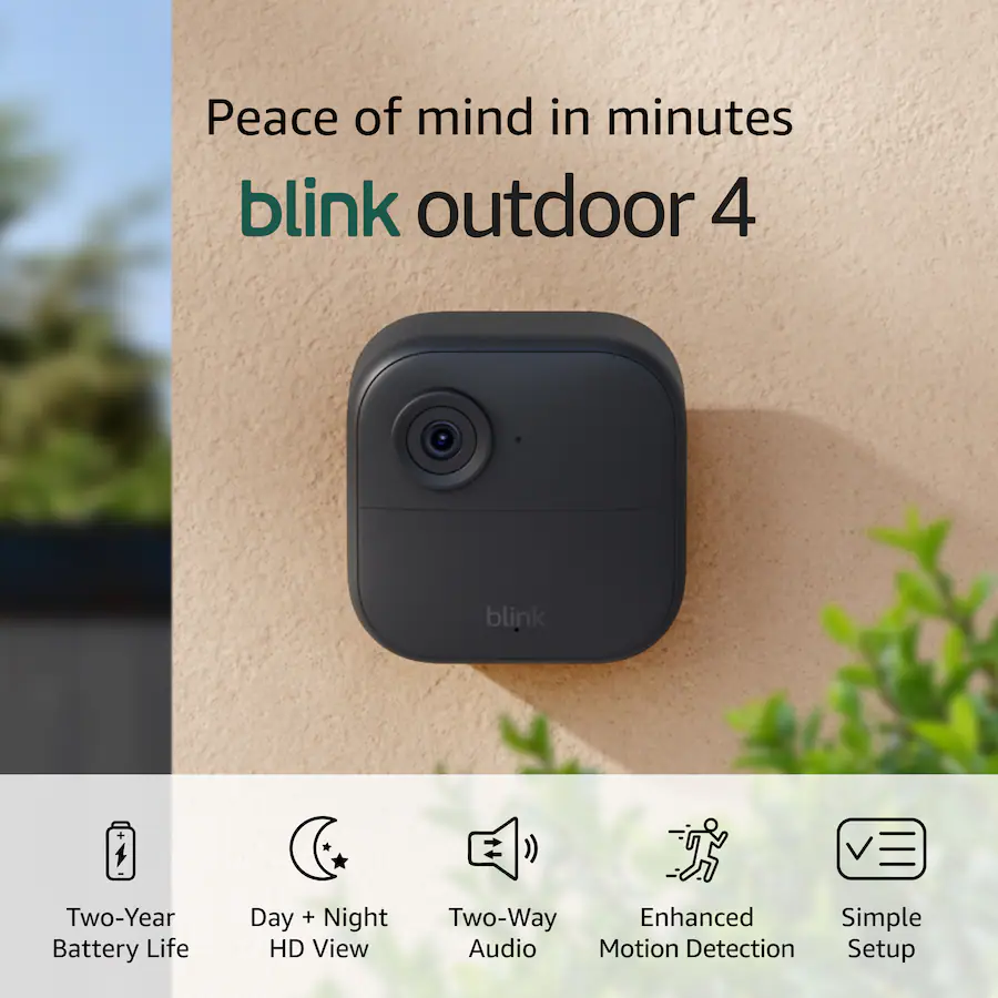 Amazon Blink Outdoor 4 - Wireless Smart Security Camera 1080P - 5 Camera - Image 2