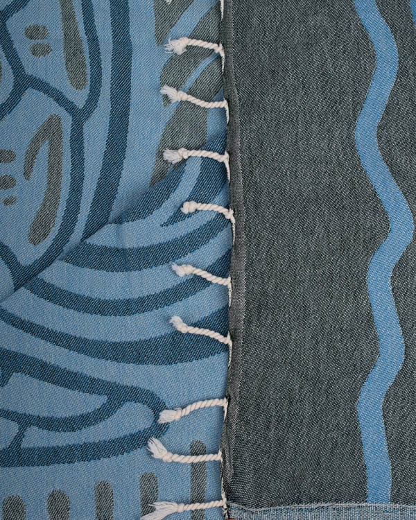 Sand Cloud Blue Tidal Large 51 x 70 Beach Towel - Image 3