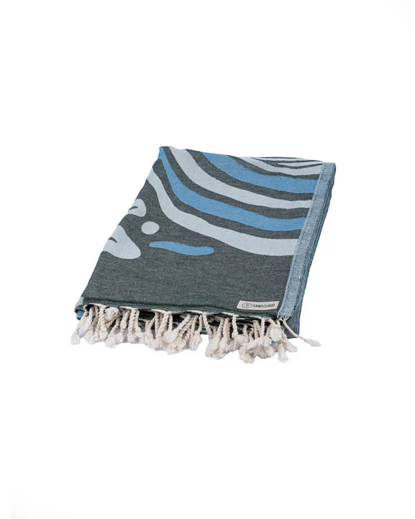 Sand Cloud Blue Tidal Large 51 x 70 Beach Towel - Image 4