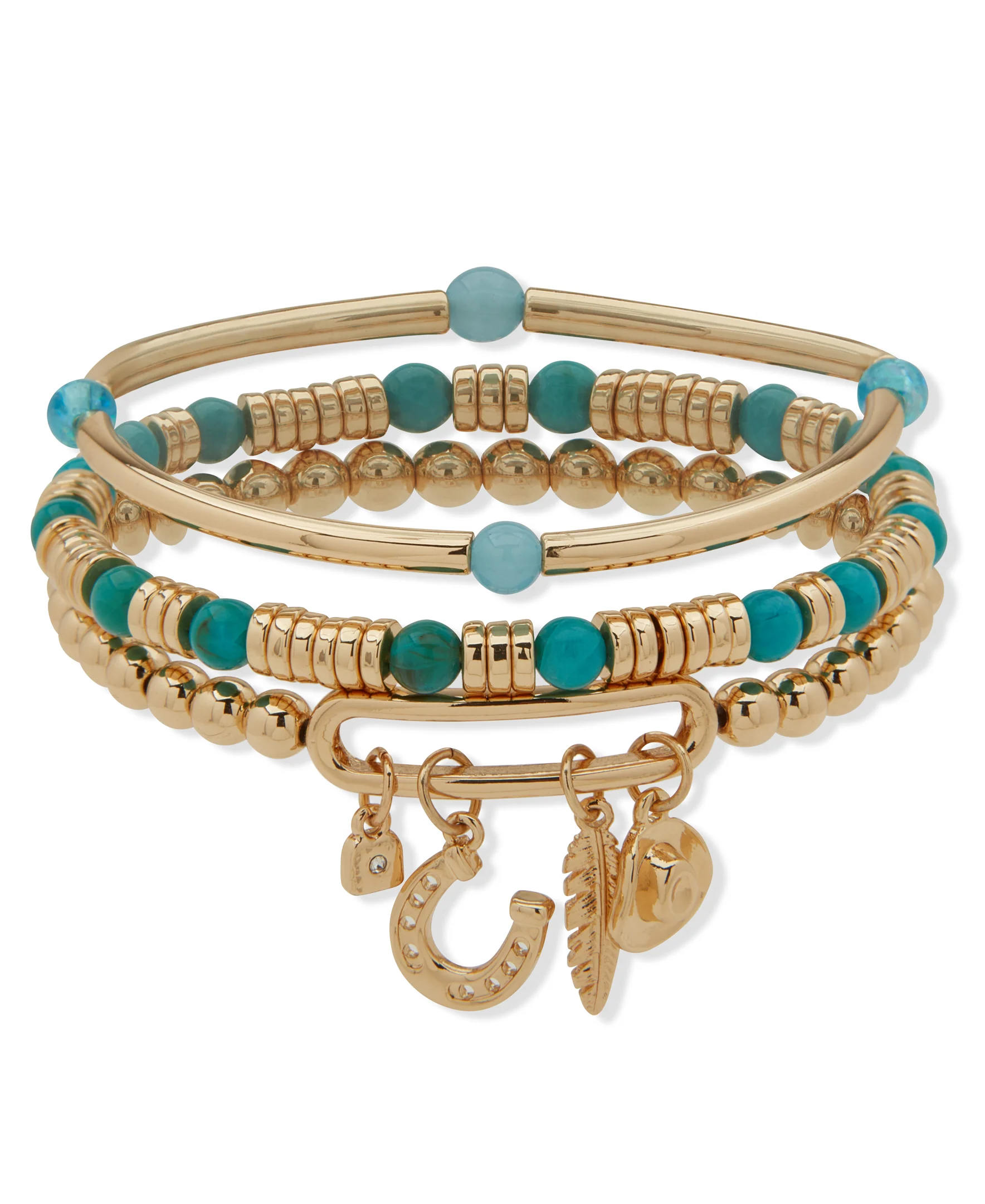 Nine West Western Charm Stretch Bracelet - Set Of 3