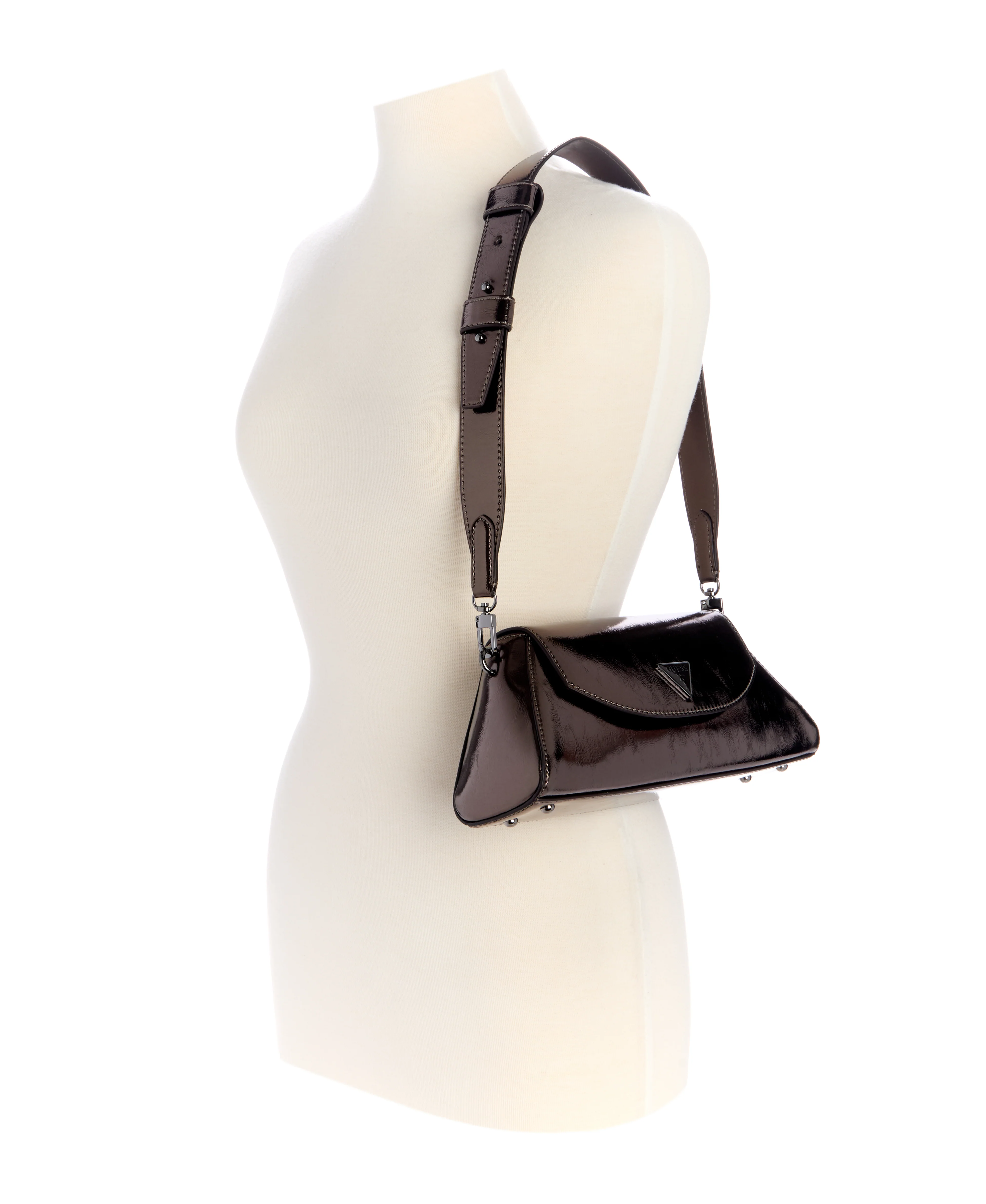 GUESS Bolena Flap Shoulder Handbag - Image 5