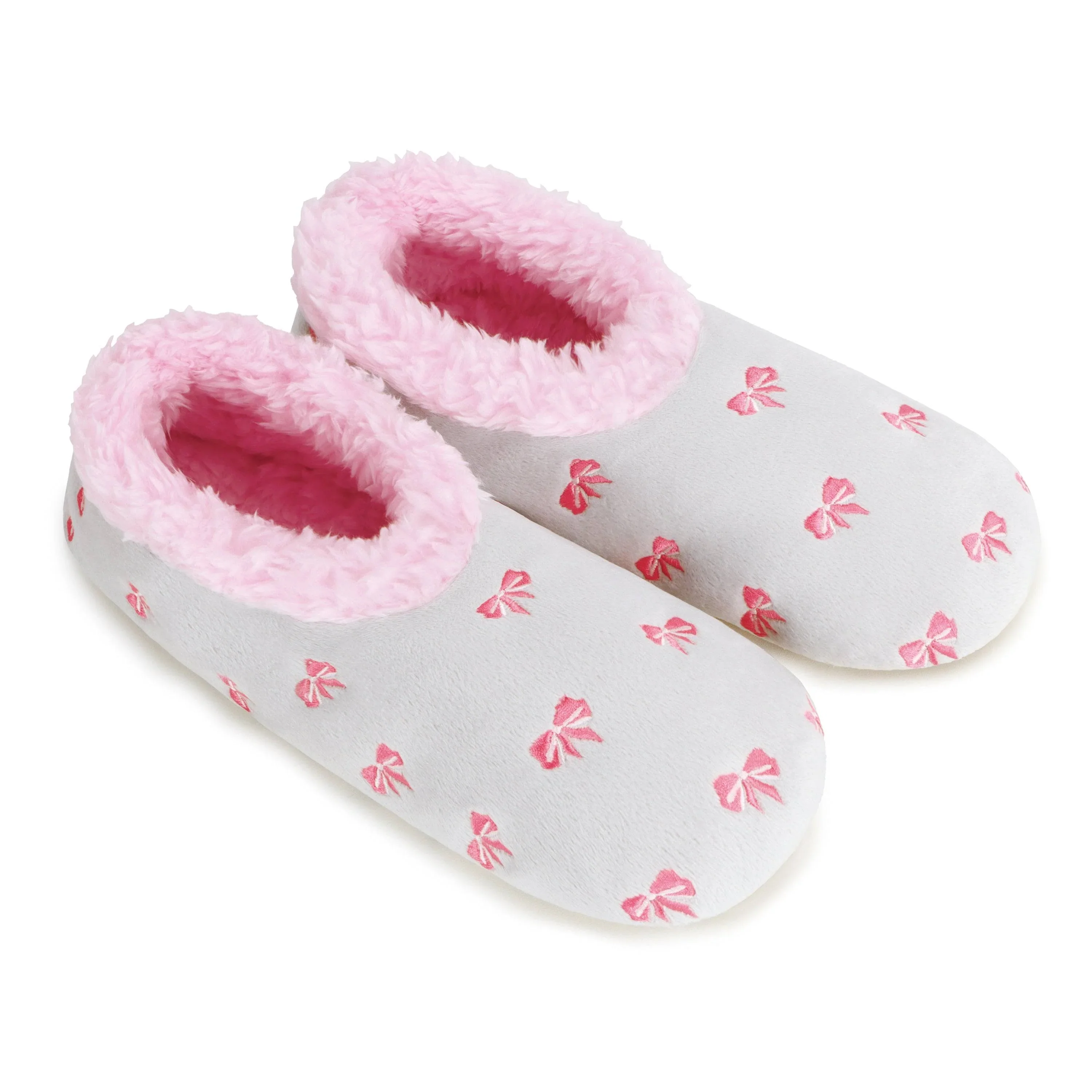 Snoozies Womens Embroidered Bow-Utiful Slippers - Image 2