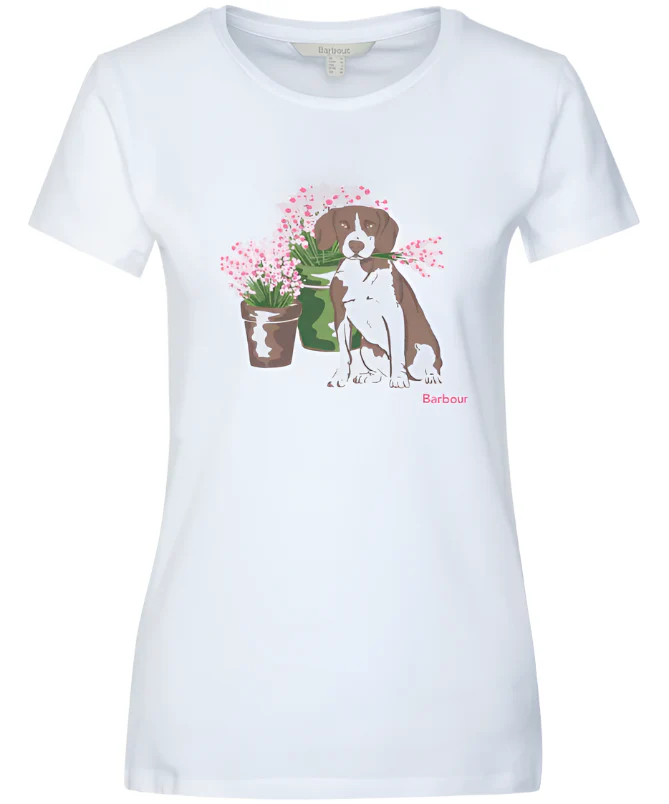 Barbour Womens Bowland Dog Short Sleeve T-Shirt