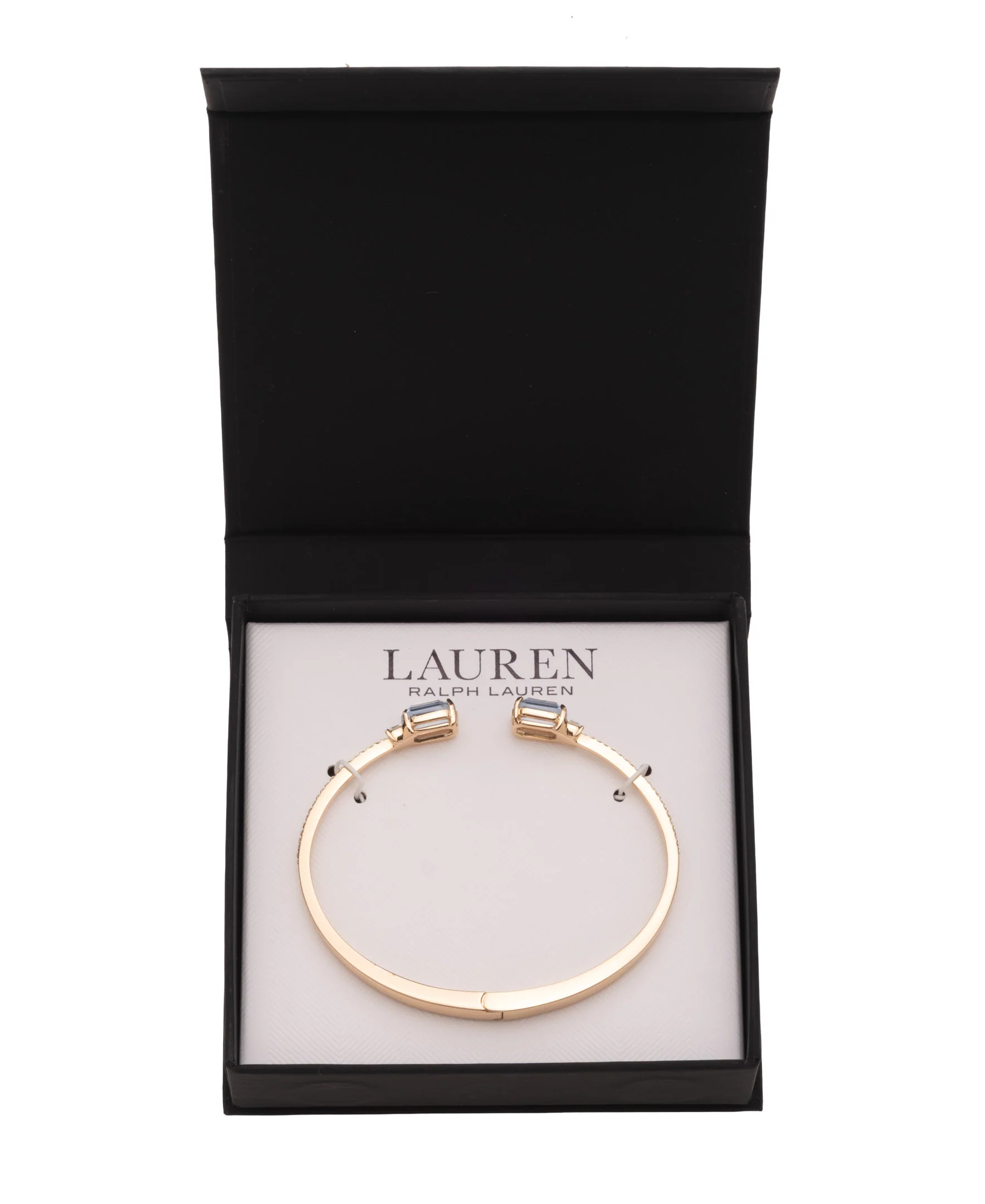Lauren Ralph Lauren Gold-Tone Stone Cuff Bracelet - Image 2