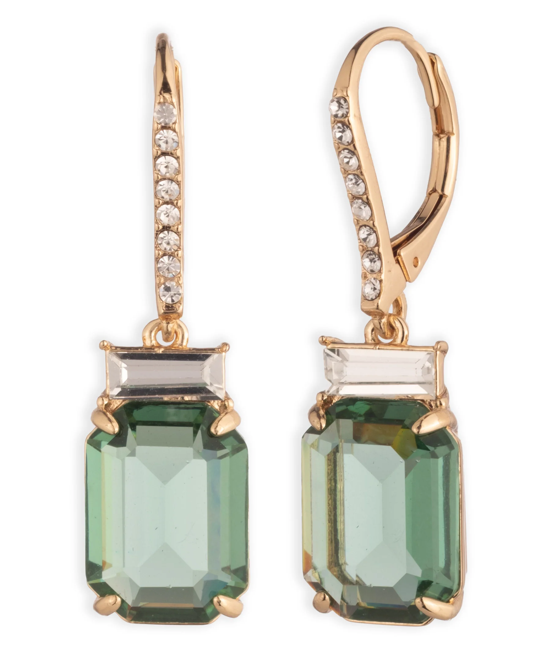 Lauren Ralph Lauren Gold-Tone Stone Drop Earrings - Image 2