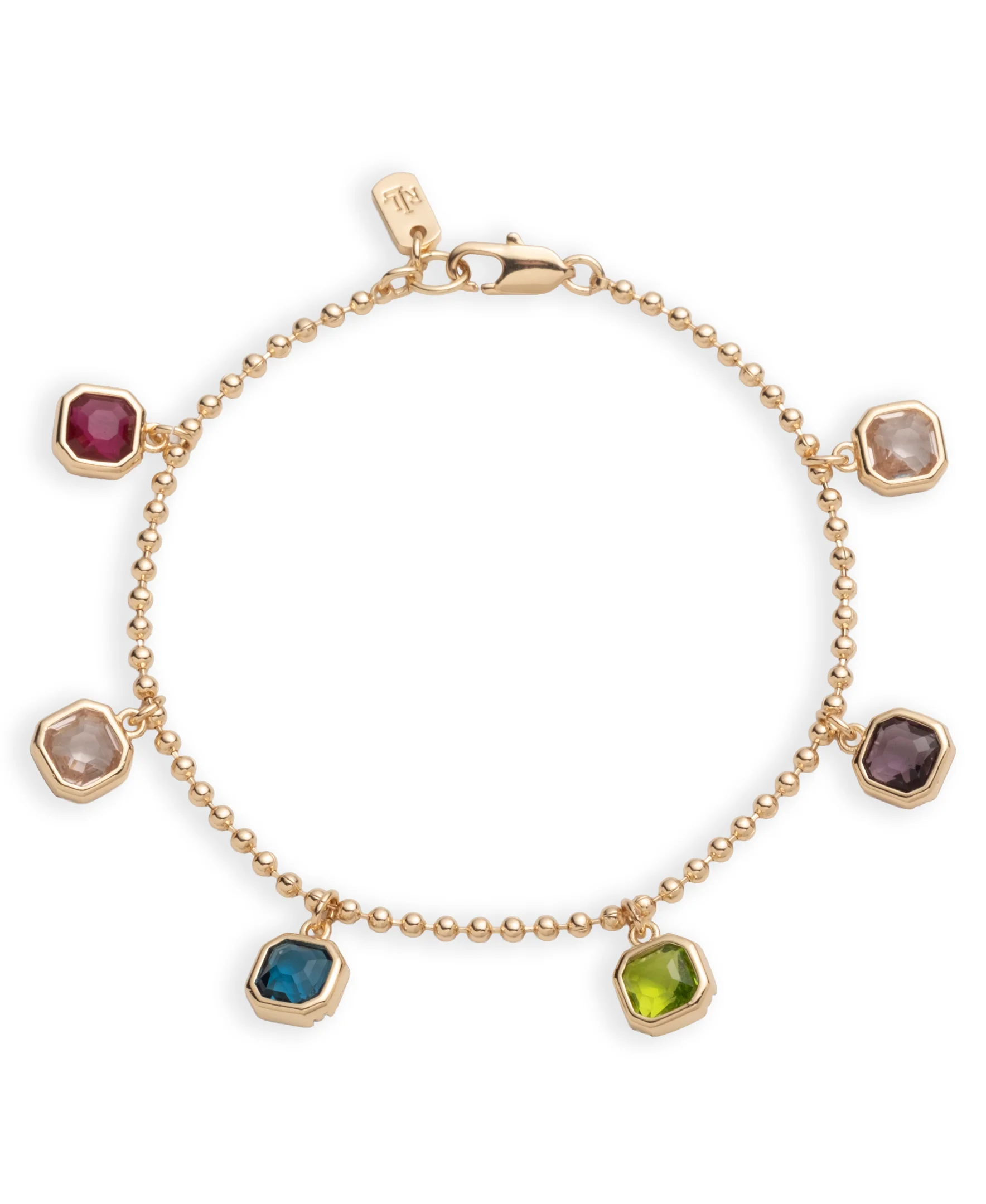 Lauren Ralph Lauren Gold-Tone Shaky Station Flex Bracelet