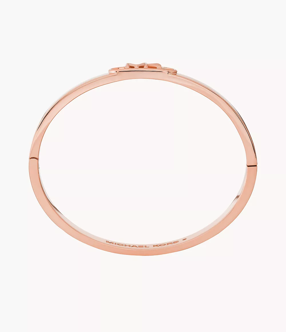 Michael Kors Empire Link Bangle Bracelet - Rose-Gold-Plated - Image 3