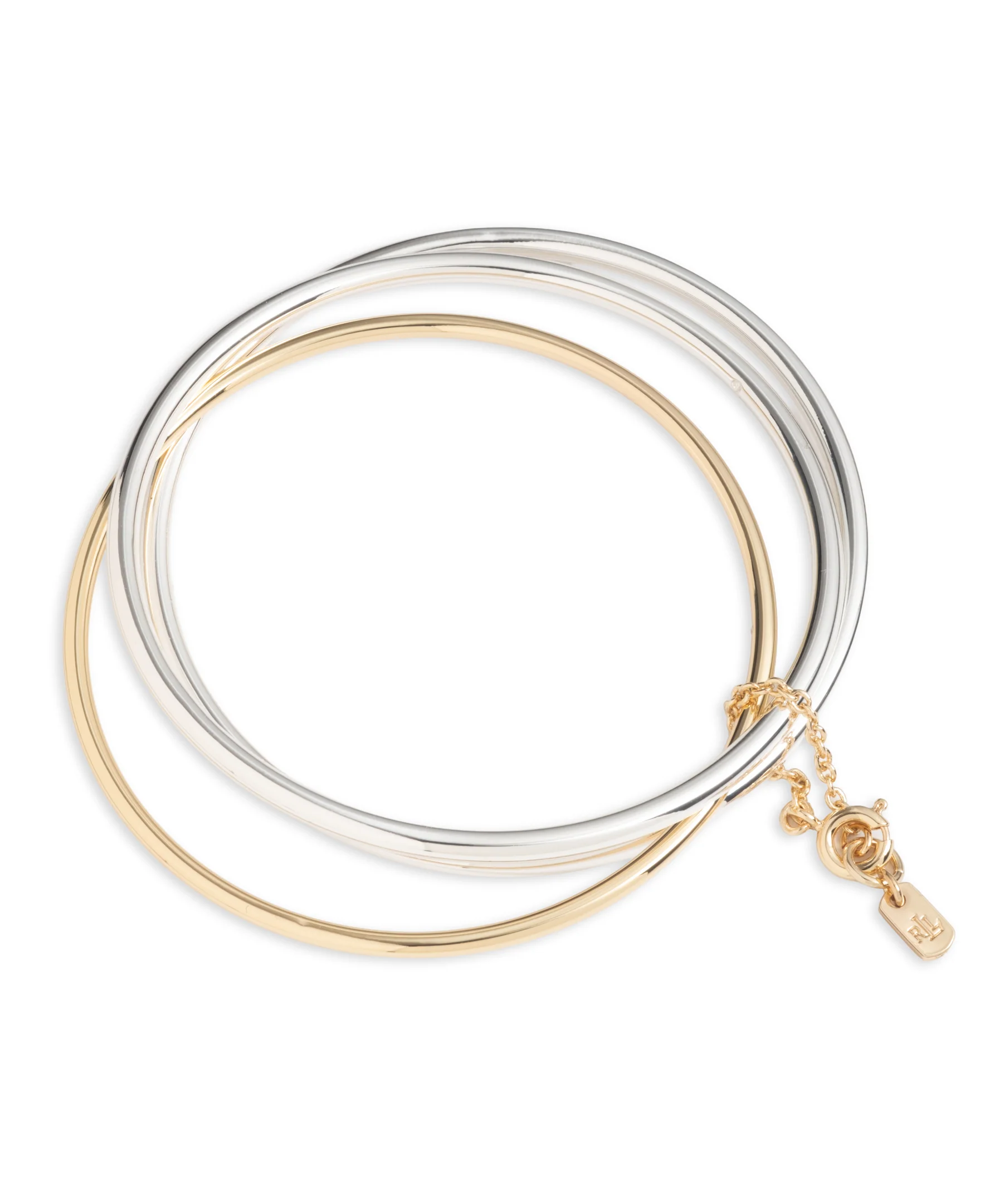 Lauren Ralph Lauren Two-Tone Metal Bangle Bracelet - Set of 2