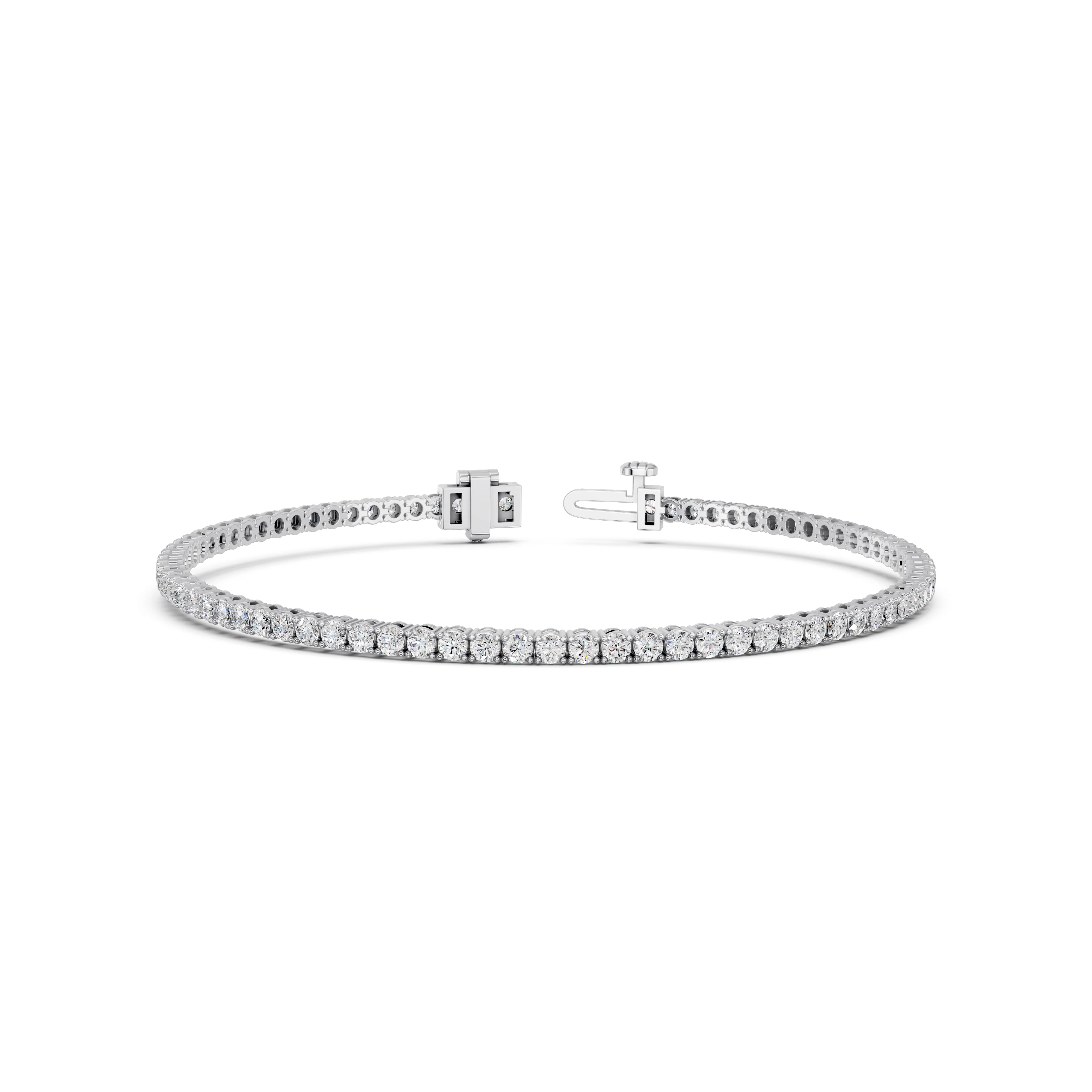 Badgley Mischka 3.00 CTW Lab-Grown Diamond Tennis Bracelet - Image 3