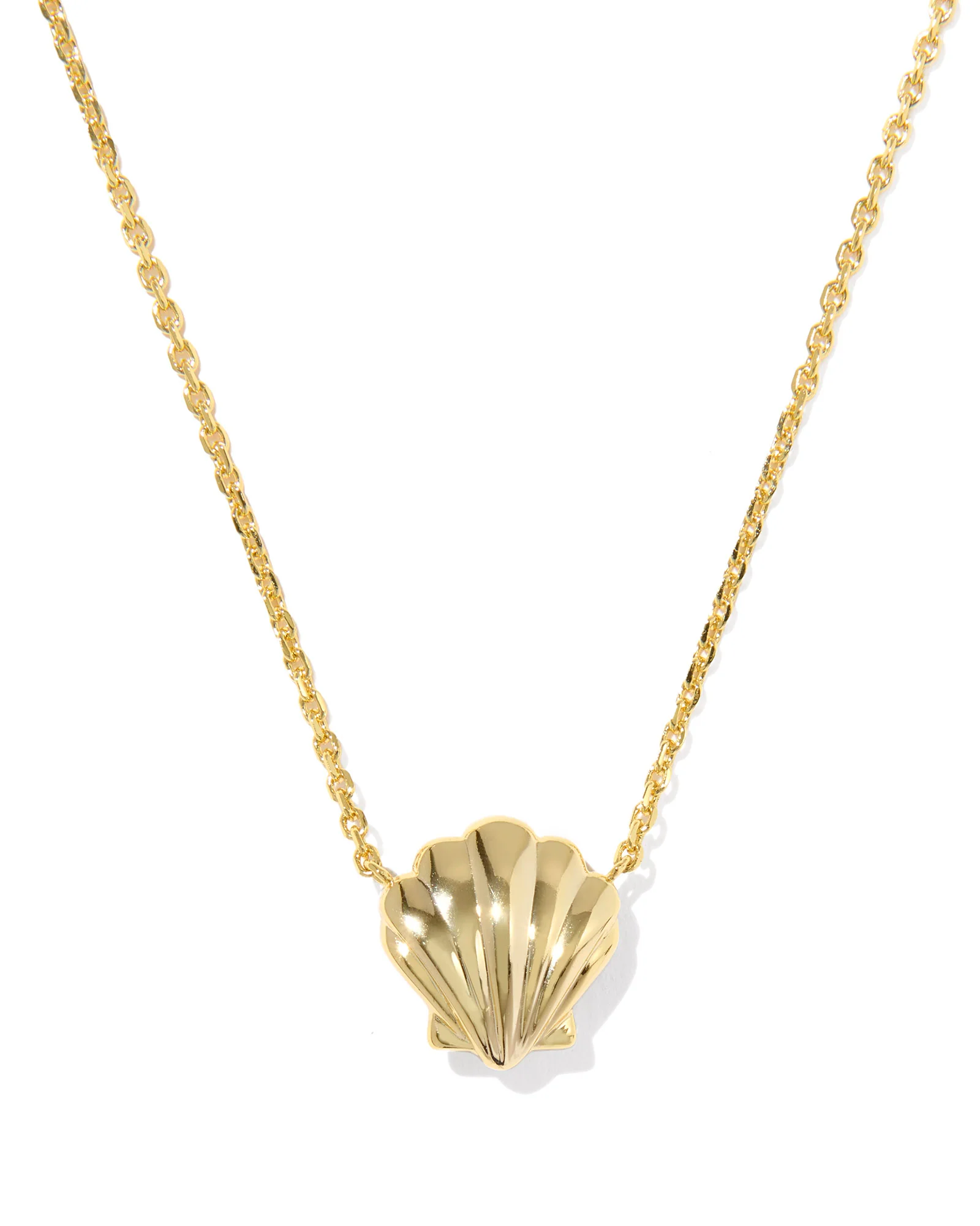 Kendra Scott Brynne Shell Gold Short Pendant Necklace - Image 2