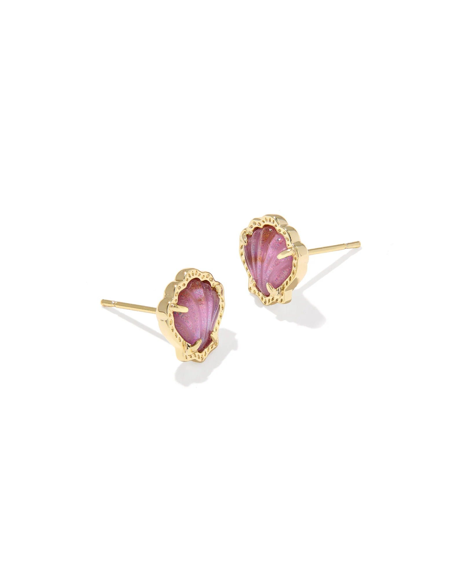 Kendra Scott Brynne Shell Gold Stud Earrings