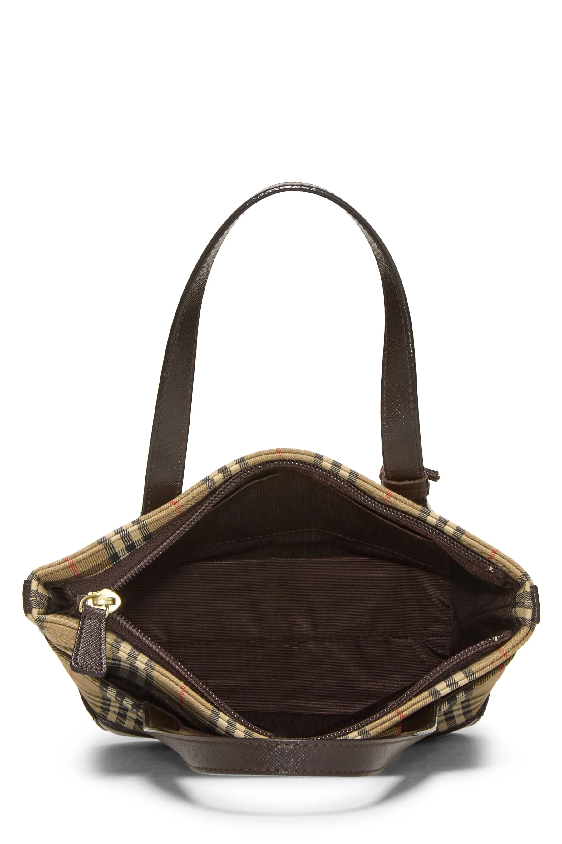 Burberry Haymarket Check Mini Tote Handbag - Image 6