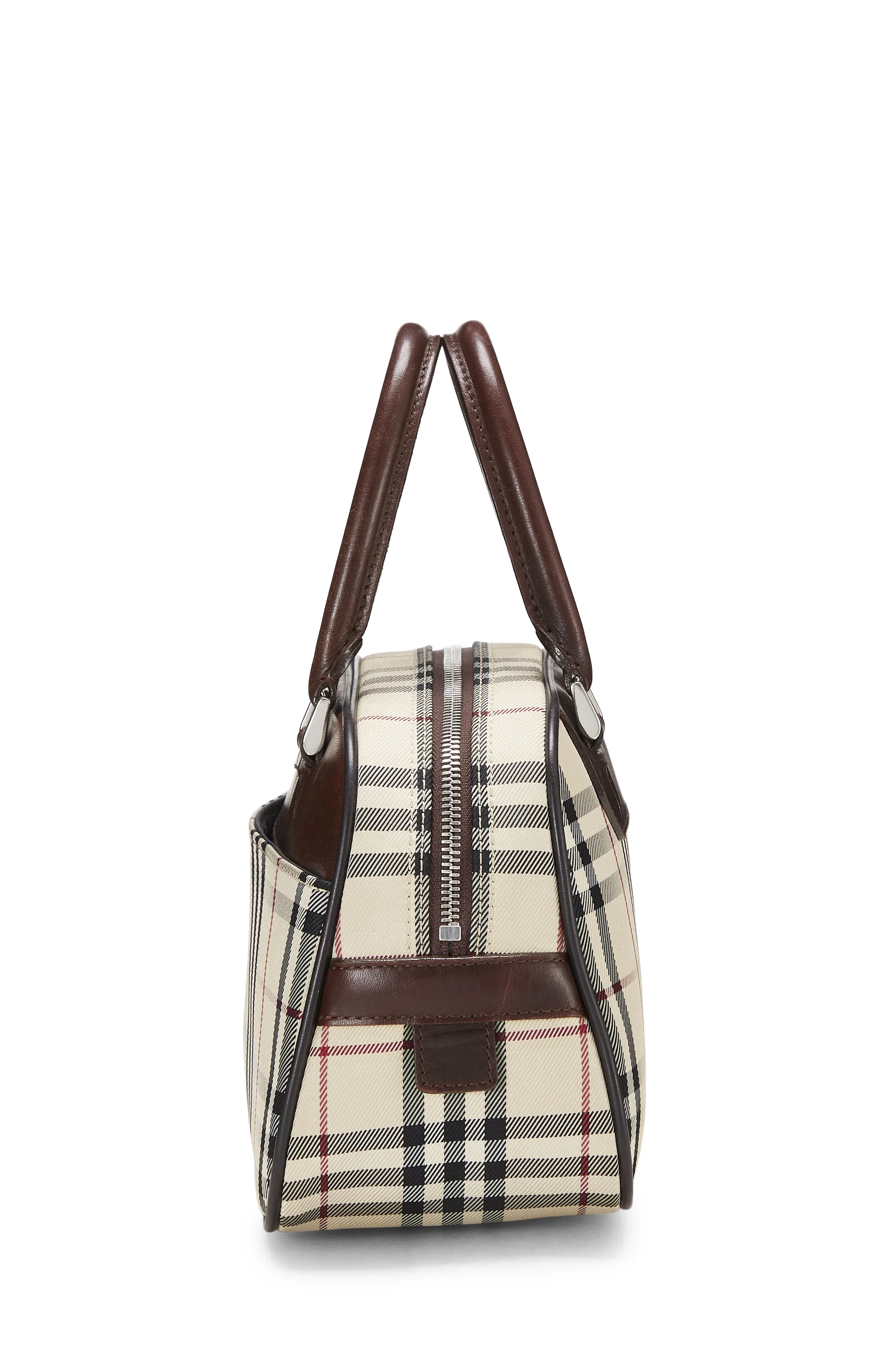 Burberry Mini Check Bowling Handbag - Image 3