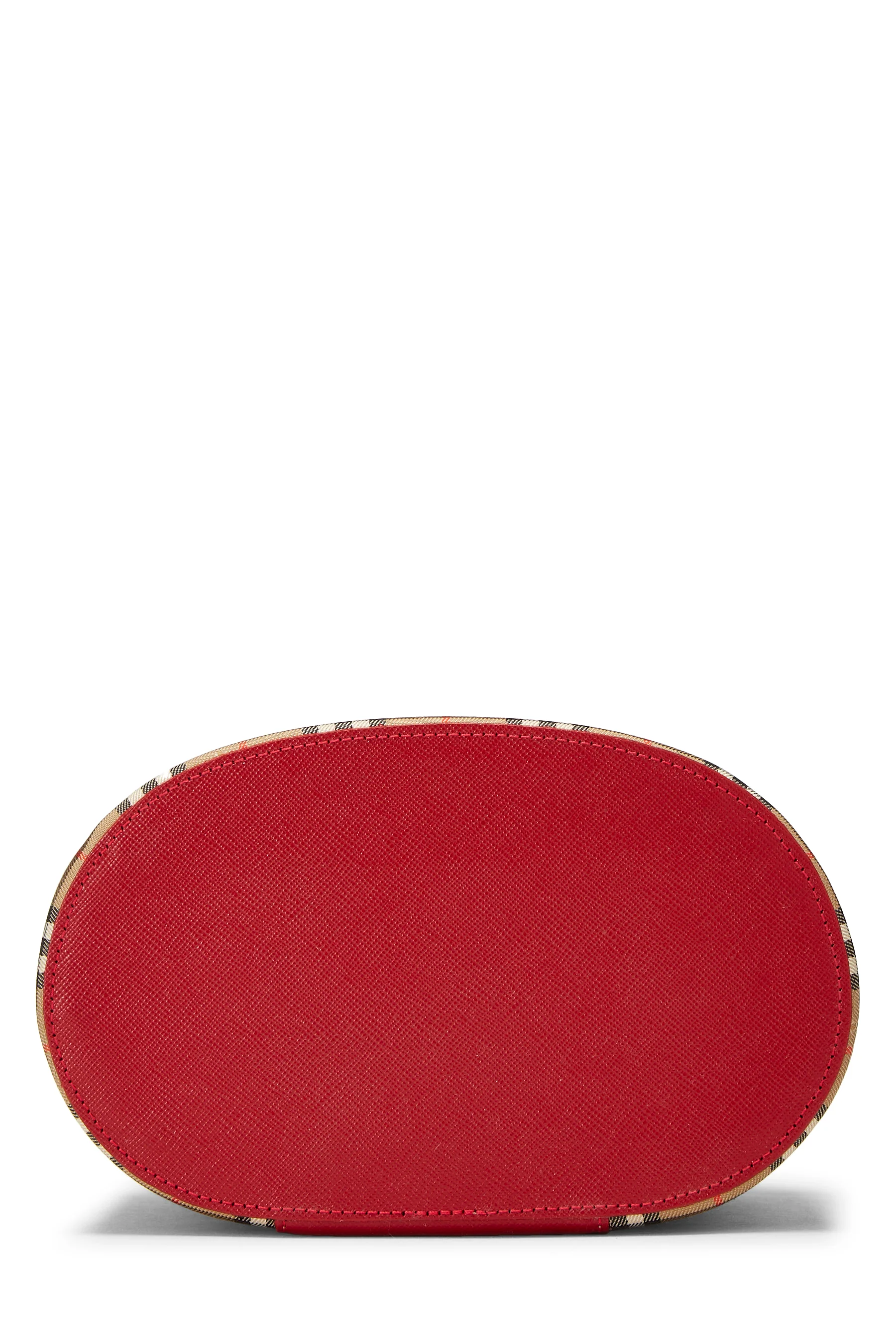 Burberry Haymarket Check Round Vanity Handbag - Image 5