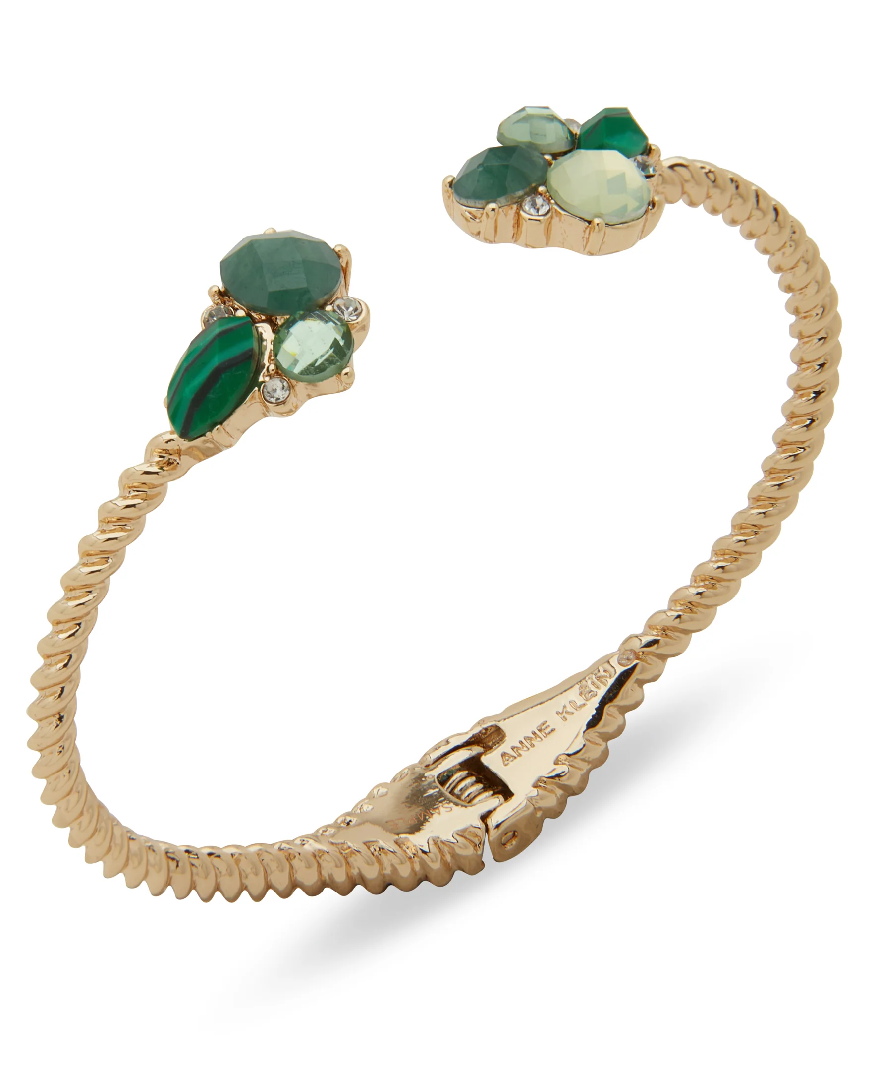 Anne Klein Boxed Cluster Stone Rope Cuff Bracelet