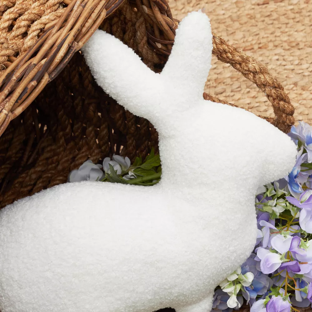 C&F Home White Bunny Shaped Throw Pillow - Image 3