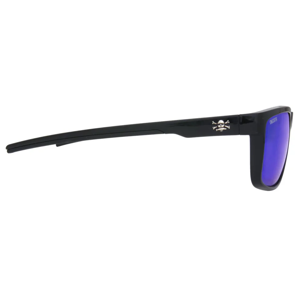 Calcutta Palma Sola Shiny Black Frames - Blue Mirror Lens - Polarized Sunglasses - Image 3
