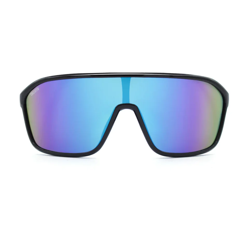 Calcutta Raptor Shiny Black Frames - Blue Mirror Lens - Polarized Sunglasses - Image 2