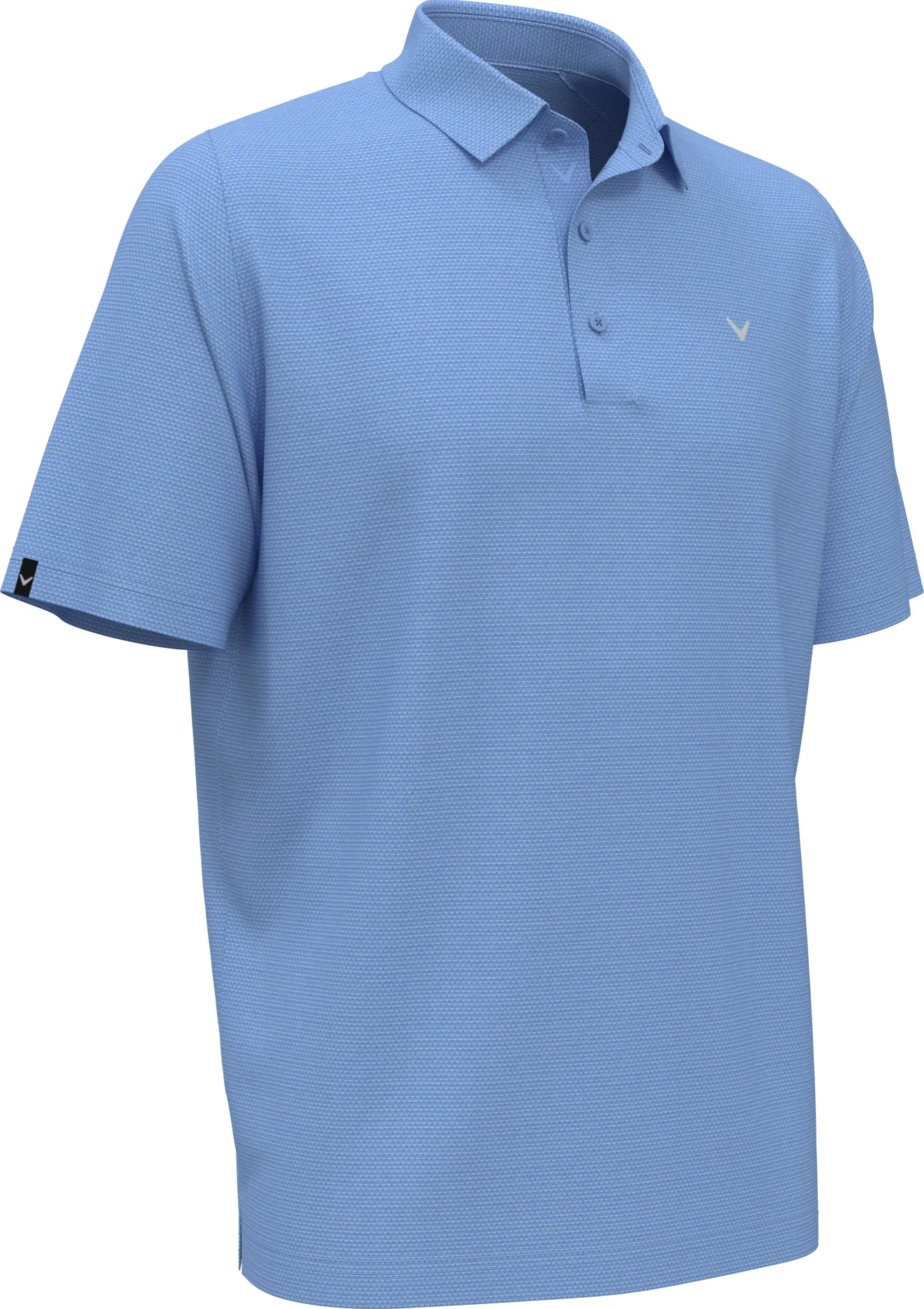 Callaway Mens Heather Core Jacquard Golf Short Sleeve Polo Shirt - Image 4