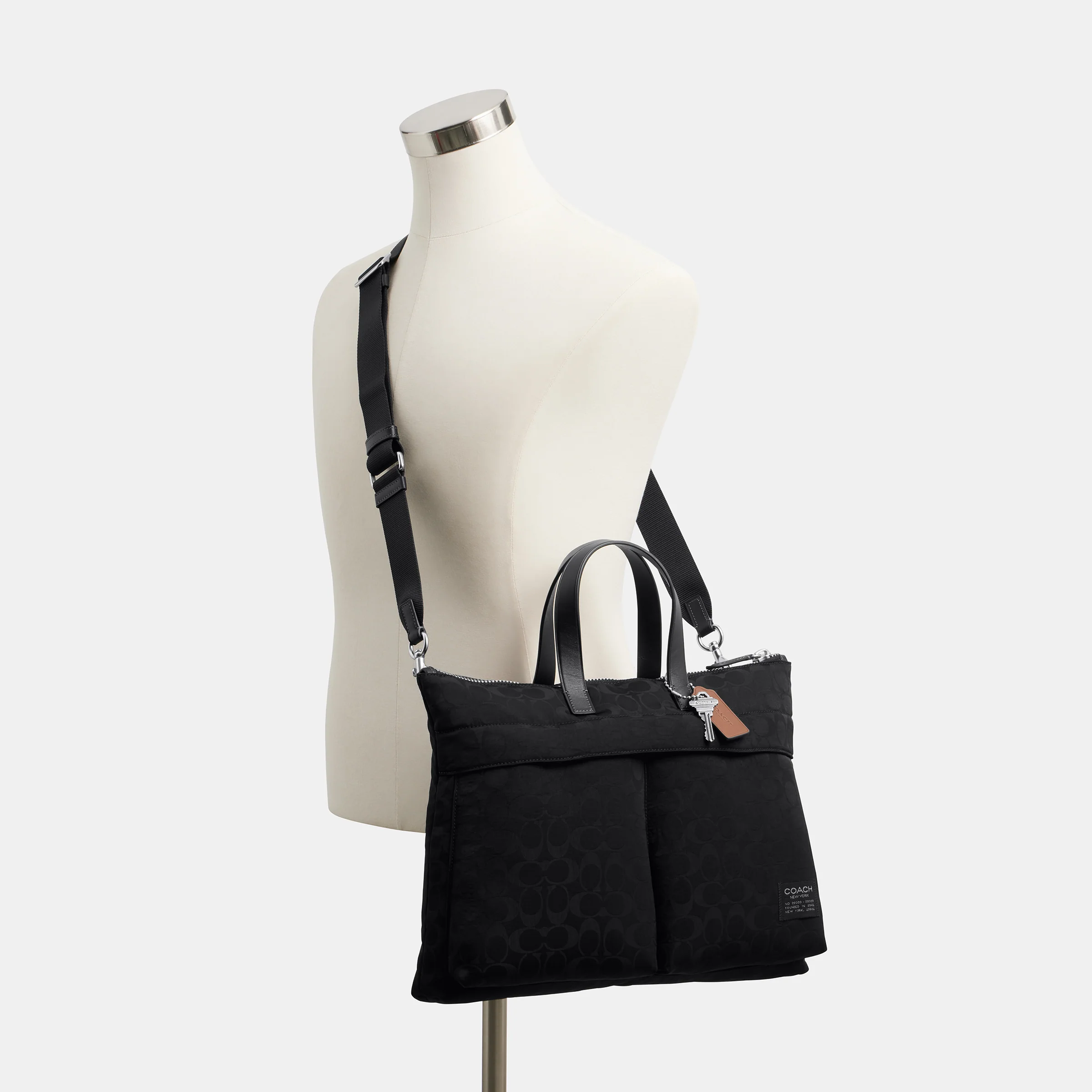 COACH Signature Nylon Lucas Brief Bag - Image 5