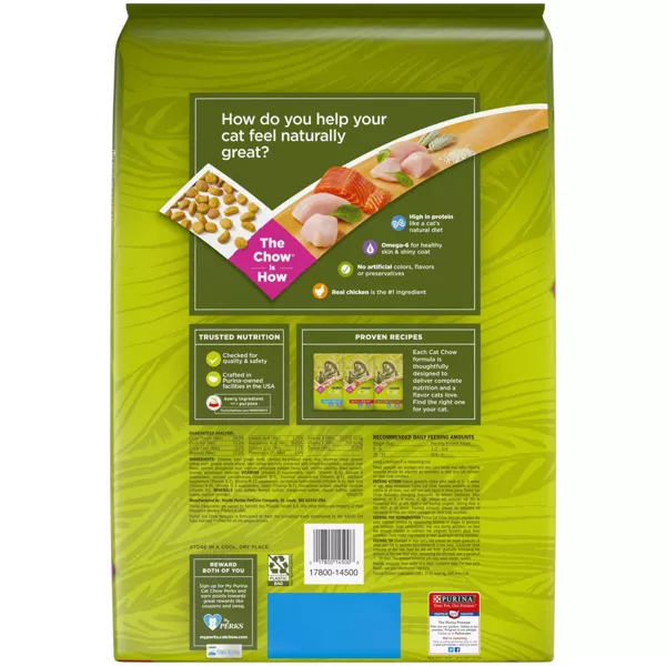 Purina Cat Chow Naturals Original Chicken Flavor Dry Cat Food - 13lbs. - Image 2