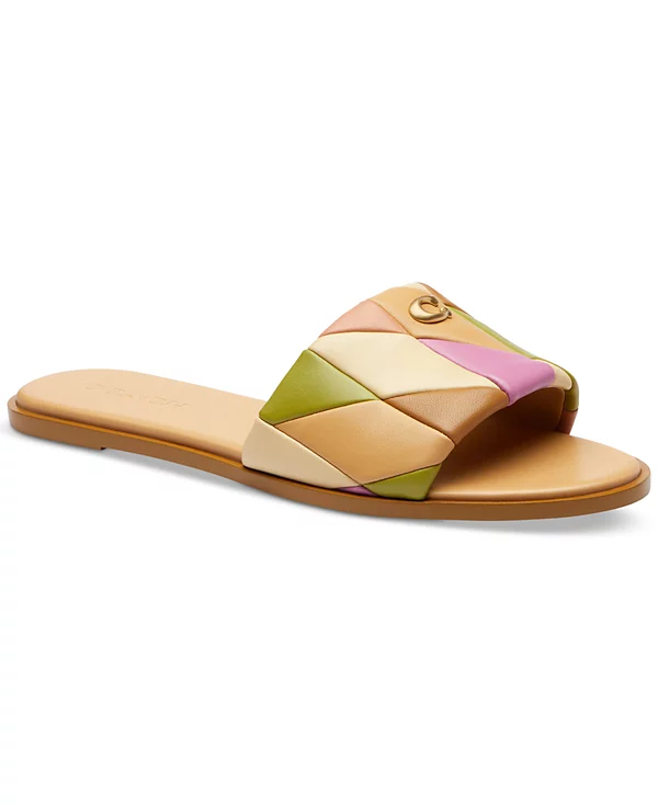 Coach Womens Quilted Patch Holly Sandals - Image 2