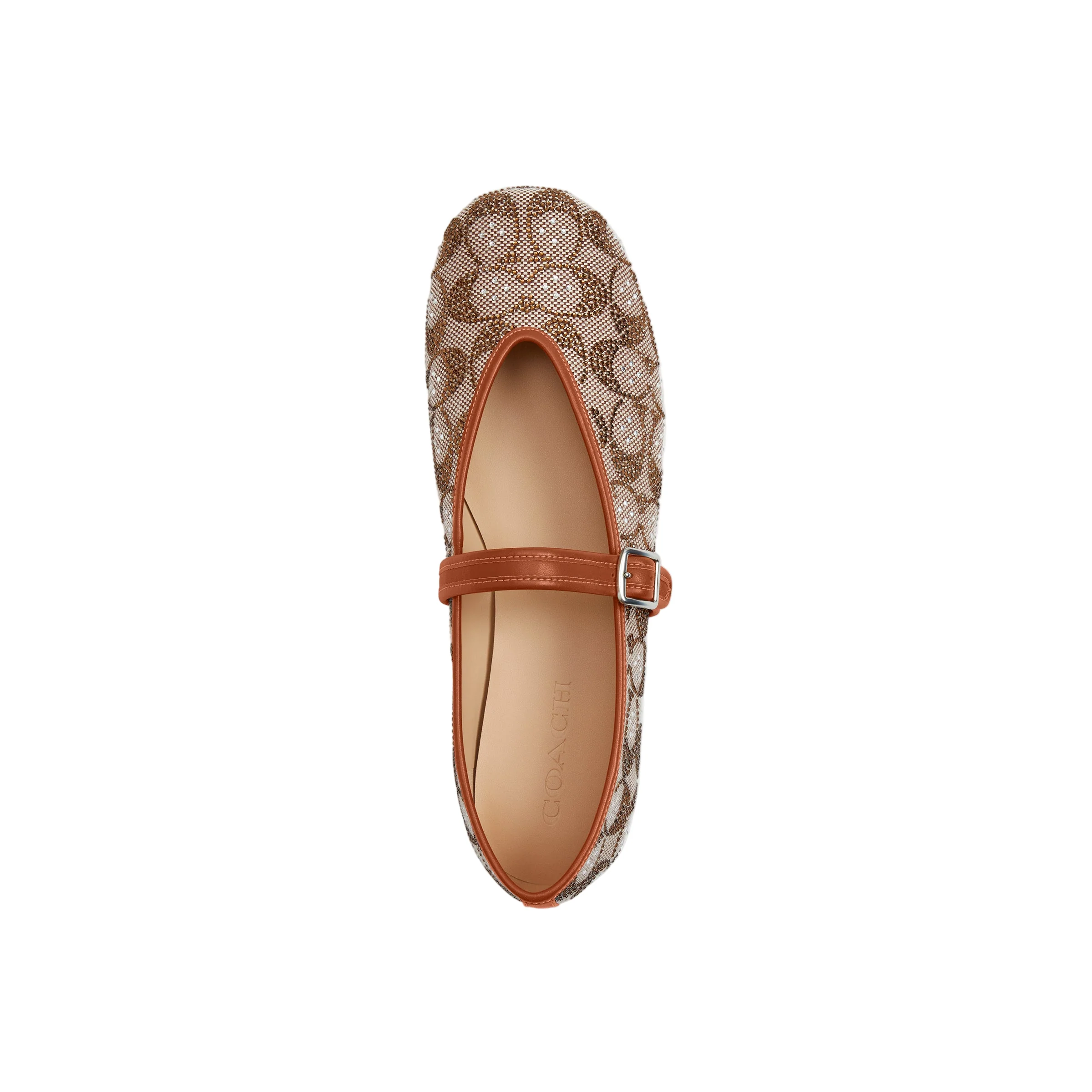 Coach Womens Crystal Signature Jacquard Mary Jane Shoes - Image 4