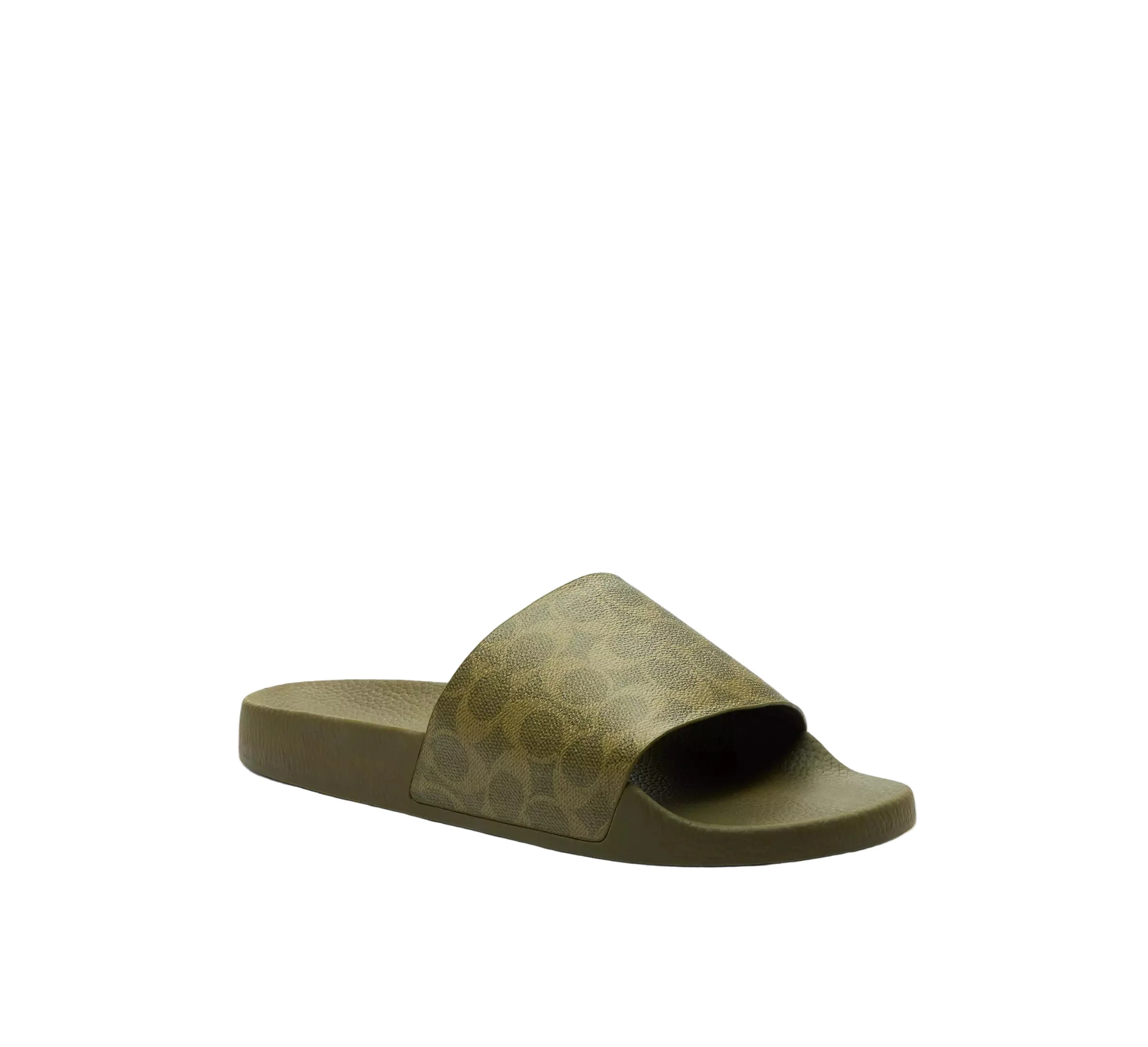Coach Mens Signature Canvas Pool Slides - Image 2