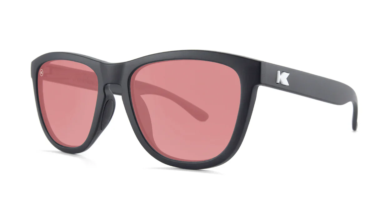 Knockaround Fairway Premium Sport Glossy Black Frame - Red Lens - Non-Polarized Sunglasses - Image 3